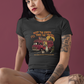 Black t-shirt featuring a spooky taco truck graphic with monsters in line under the text "Keep the candy I'll take the tacos".