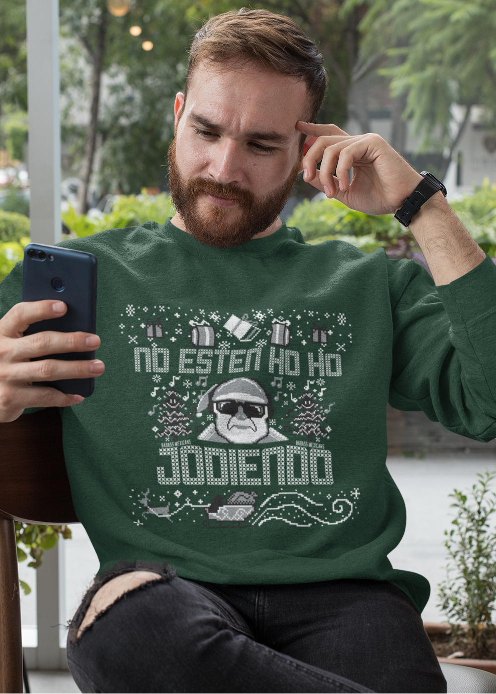 No estén HO HO Jodiendo Ugly Sweater Unisex