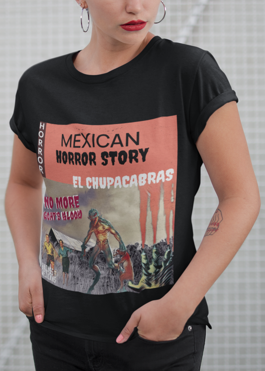 El chupacabras women t shirt