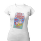 white t-shirt featuring a colorful Valentine-style illustration with Spanish text that reads "Chingas a tu Madre" “Con Cariño,” designed as a humorous and playful Mexican-inspired message.