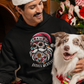 Sugar Skull Santa - Unisex Hoodie