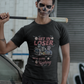 Black t-shirt with "GET IN LOSER WE'RE GOING SLASHING" graphic featuring classic horror villains in a convertible car.