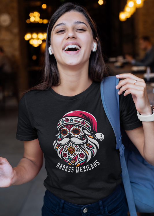 Sugar Skull Santa - Women T-shirt