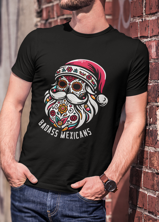 Sugar Skull Santa - Men T-shirt