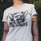 Shop the No Me Chingues Chihuahua t-shirt, a funny Mexican graphic tee with an angry chihuahua design and bold Spanish phrase.