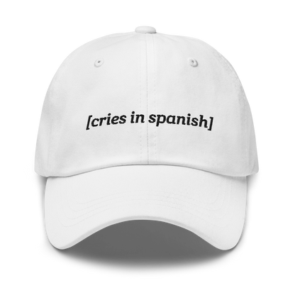 cries in spanish hat