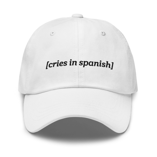 cries in spanish hat